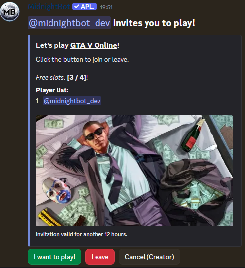 Game inviter screenshot 1